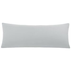Brushed Body Pillowcases with Roll Rim Zipper Closure 20"x54" Light Gray